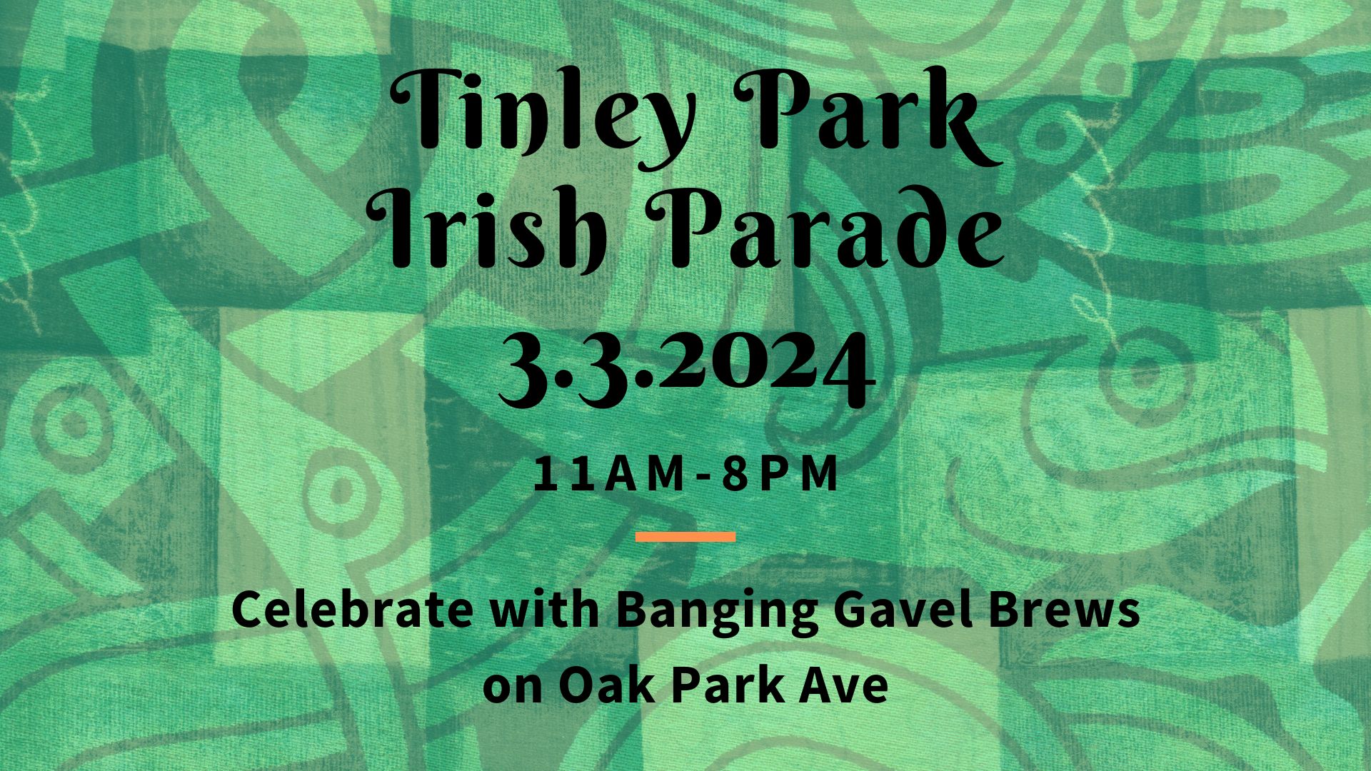 Tinley Parade 2024 Facebook Event Cover BANGING GAVEL BREWS